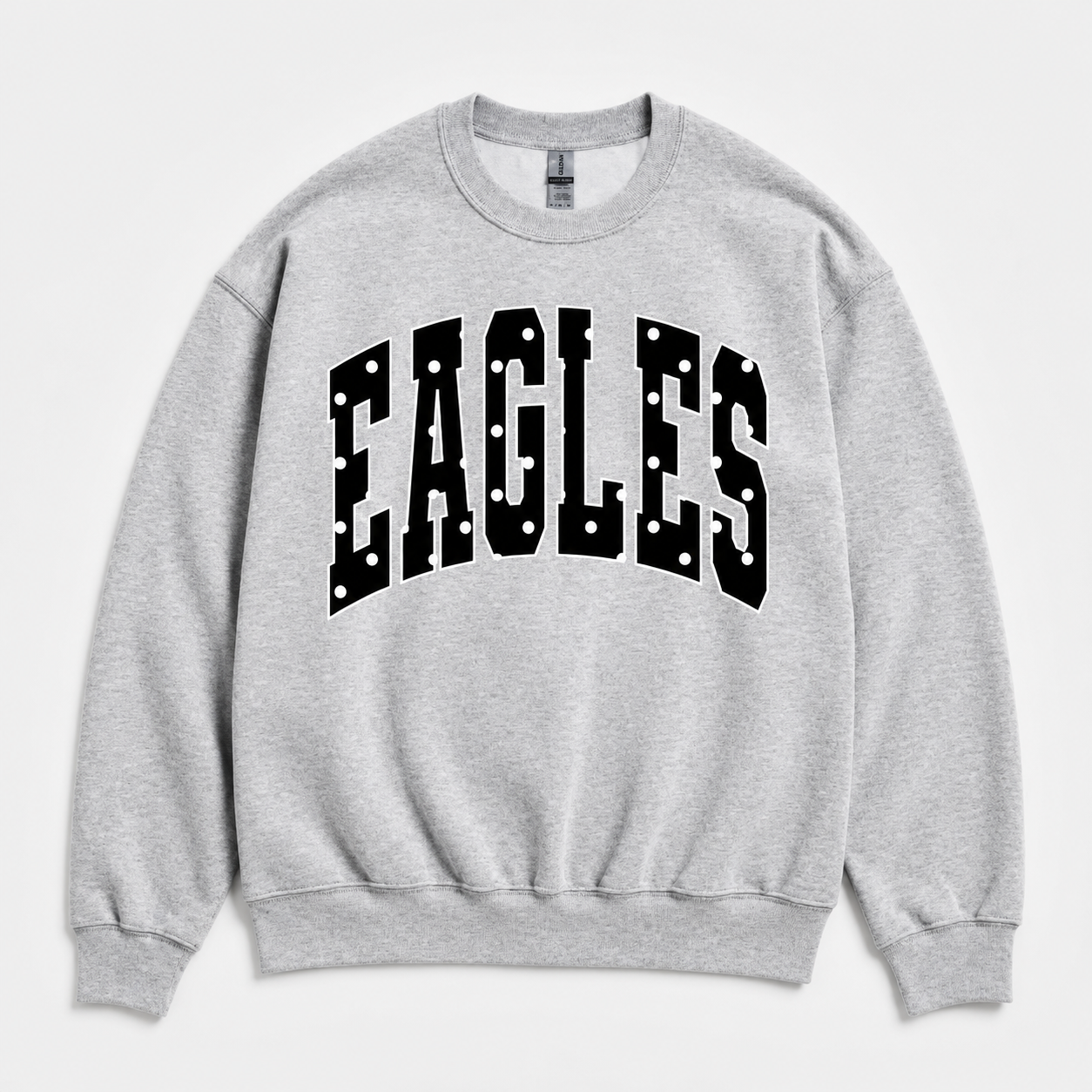 EAGLES Black Polka Dot Crewneck