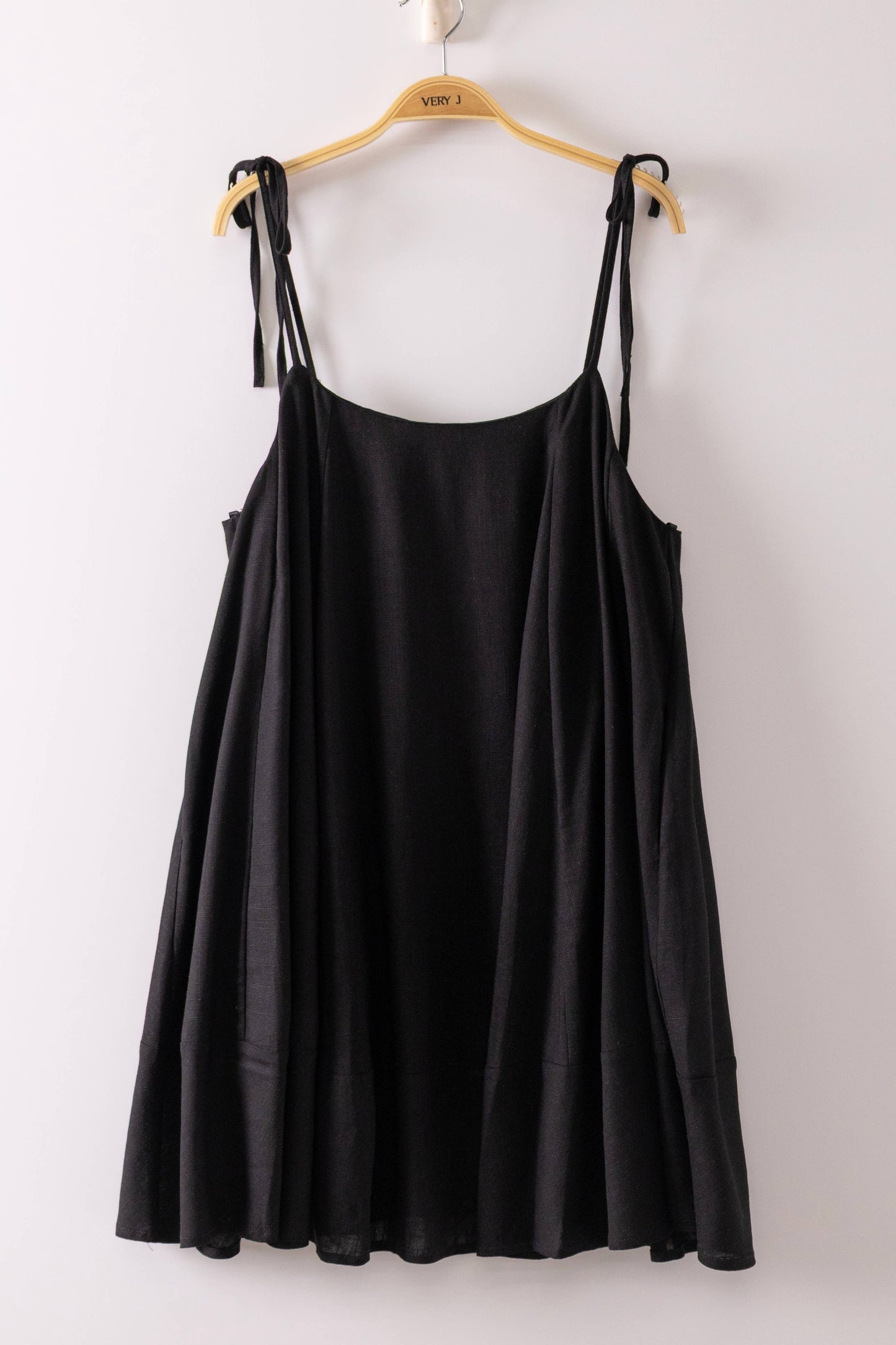 Back Button Down Detail Mini Dress