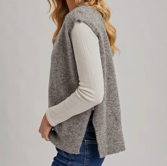 Oversized Knit Vest